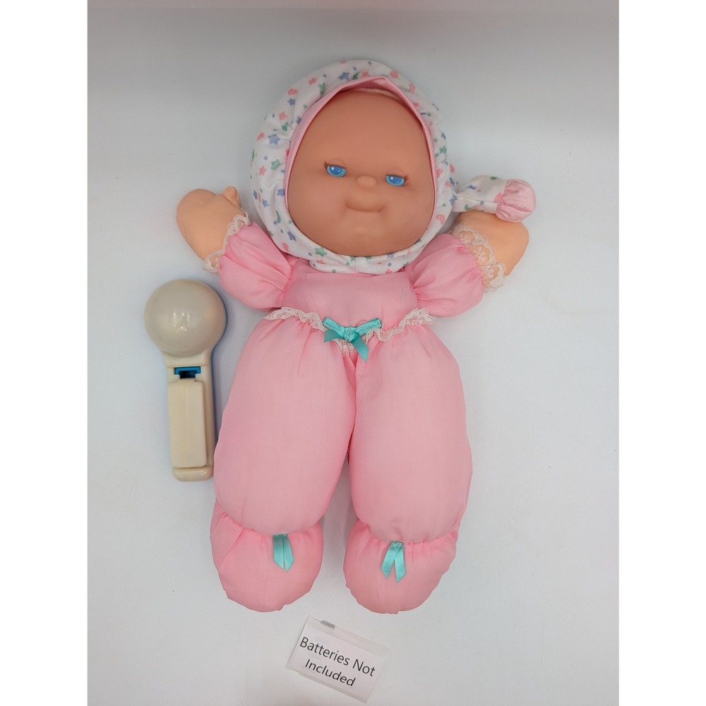 Fisher Price Puffalump Kids Doll Snuggle Pink Vintage 1991 Light Up Plush 1372